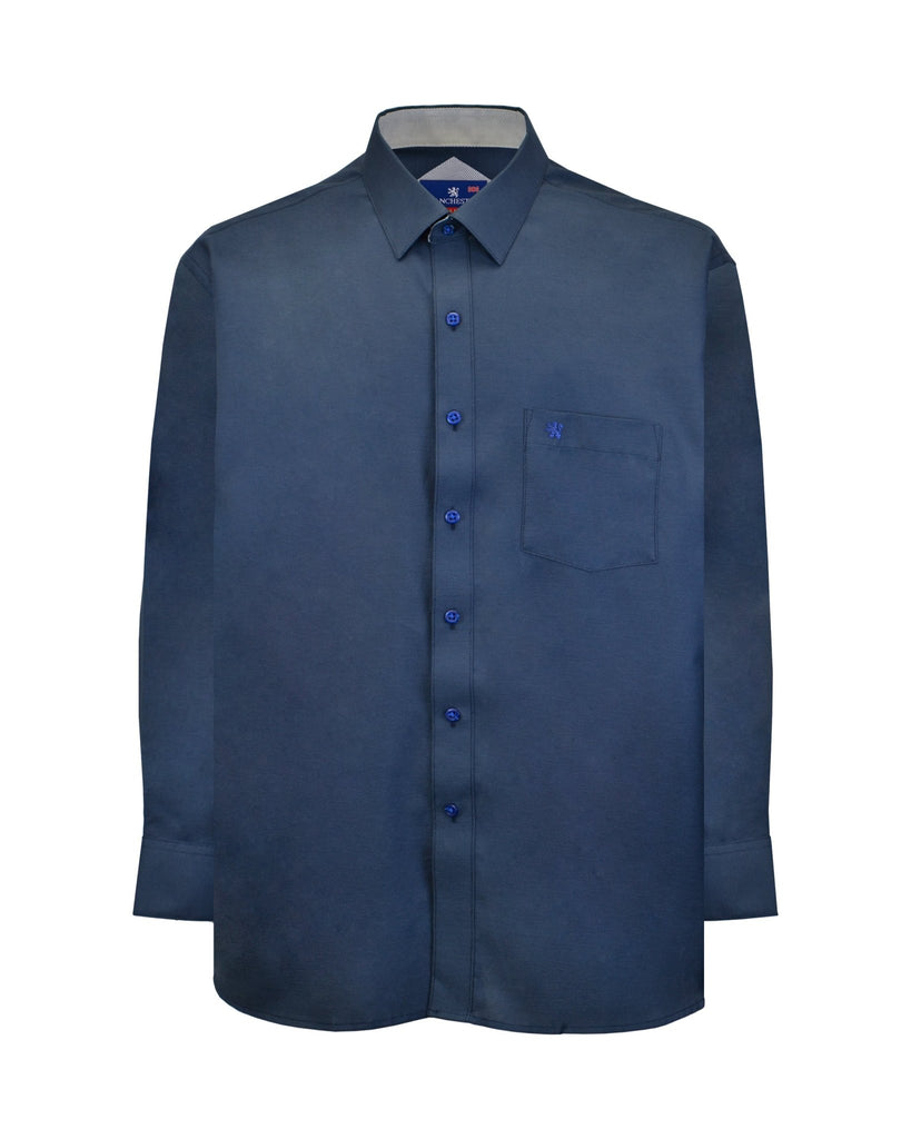 Manchester Camisa de Vestir Big and Tall Algodón y Poliéster Regular Fit - Manchester