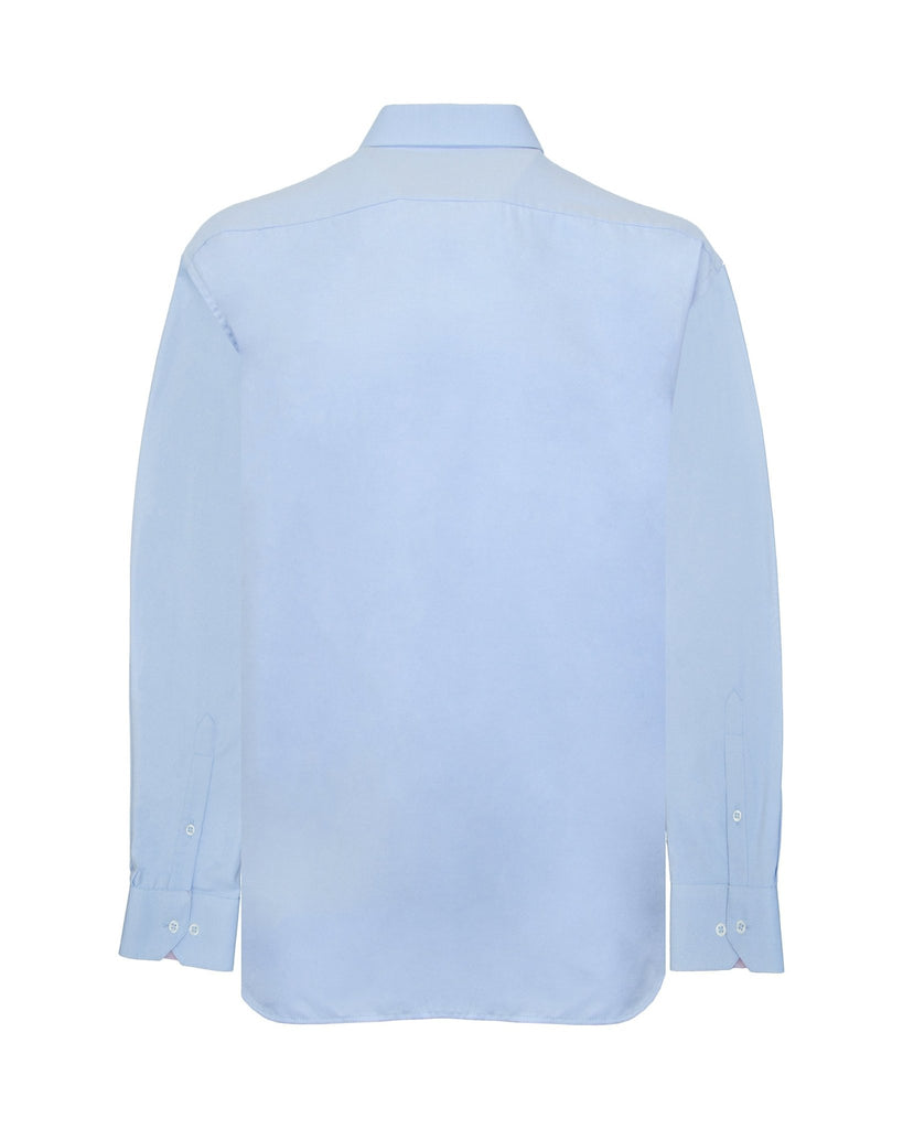 Manchester Camisa de Vestir Big and Tall Color Sólido Algodón y Poliéster Manga Larga - Manchester