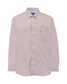 Manchester Camisa de Vestir Big and Tall Color Sólido Algodón y Poliéster Manga Larga - Manchester