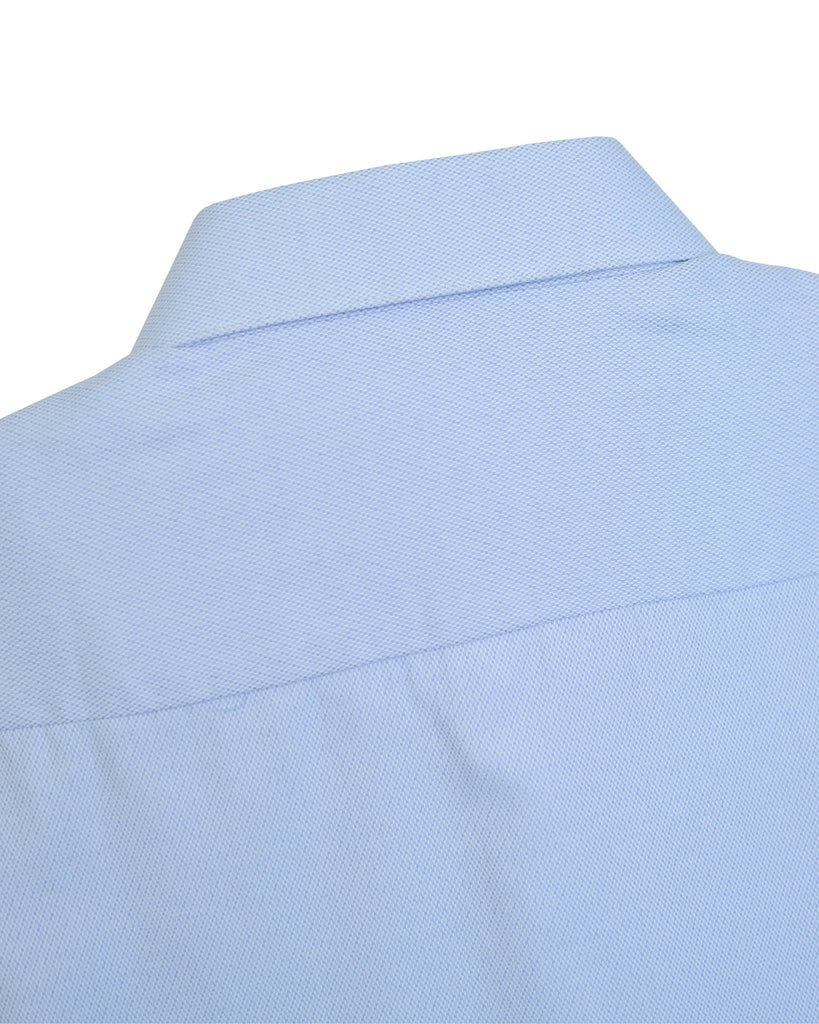 Manchester Camisa de Vestir Big and Tall Color Sólido Algodón y Poliéster Manga Larga - Manchester