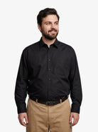 Manchester Camisa de Vestir Big and Tall Cuello Ajustable Algodón y Poliéster - Manchester