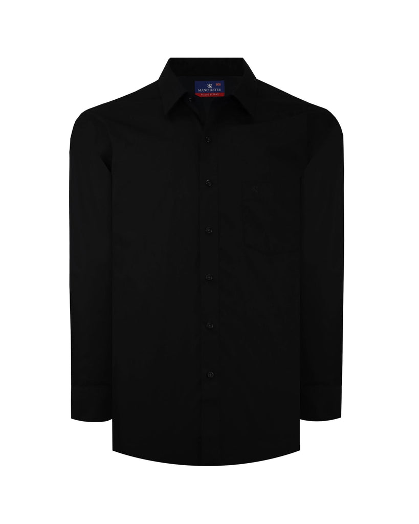 Manchester Camisa de Vestir Big and Tall Cuello Ajustable Algodón y Poliéster - Manchester