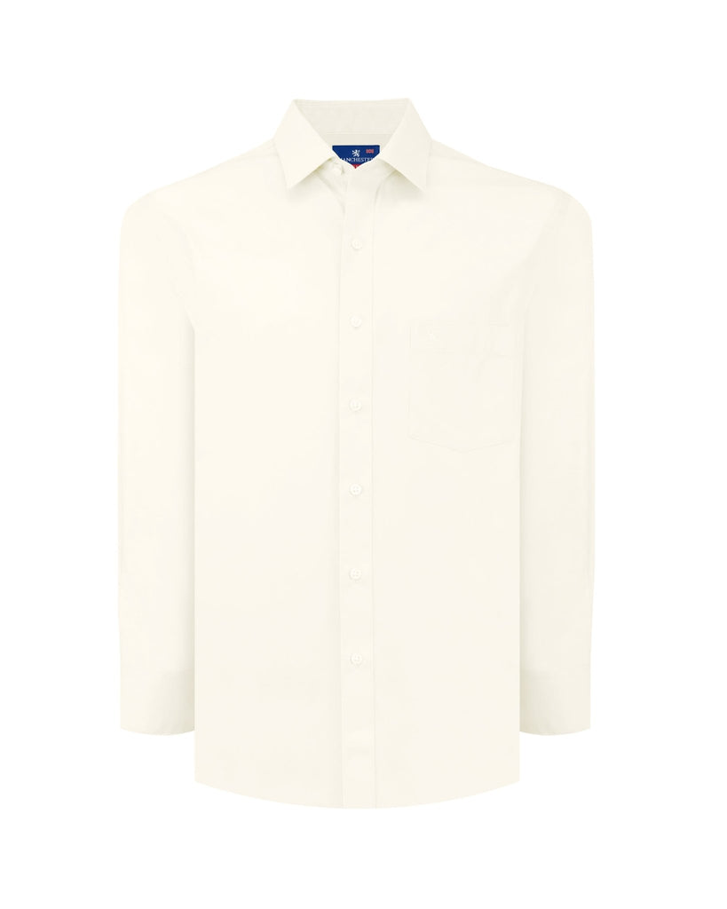 Manchester Camisa de Vestir Big and Tall Cuello Ajustable Algodón y Poliéster - Manchester