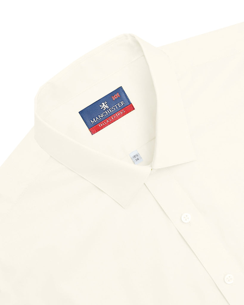 Manchester Camisa de Vestir Big and Tall Cuello Ajustable Algodón y Poliéster - Manchester