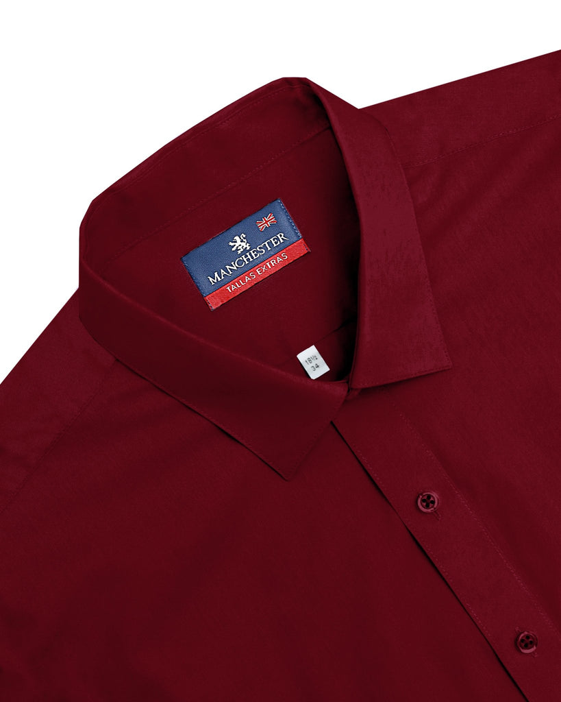 Manchester Camisa de Vestir Big and Tall Cuello Ajustable Algodón y Poliéster - Manchester