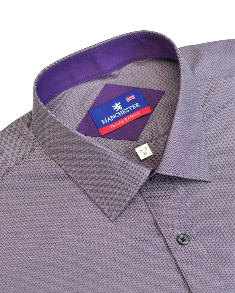 Manchester Camisa de Vestir Big and Tall Poliéster y Algodón Manga Larga - Manchester