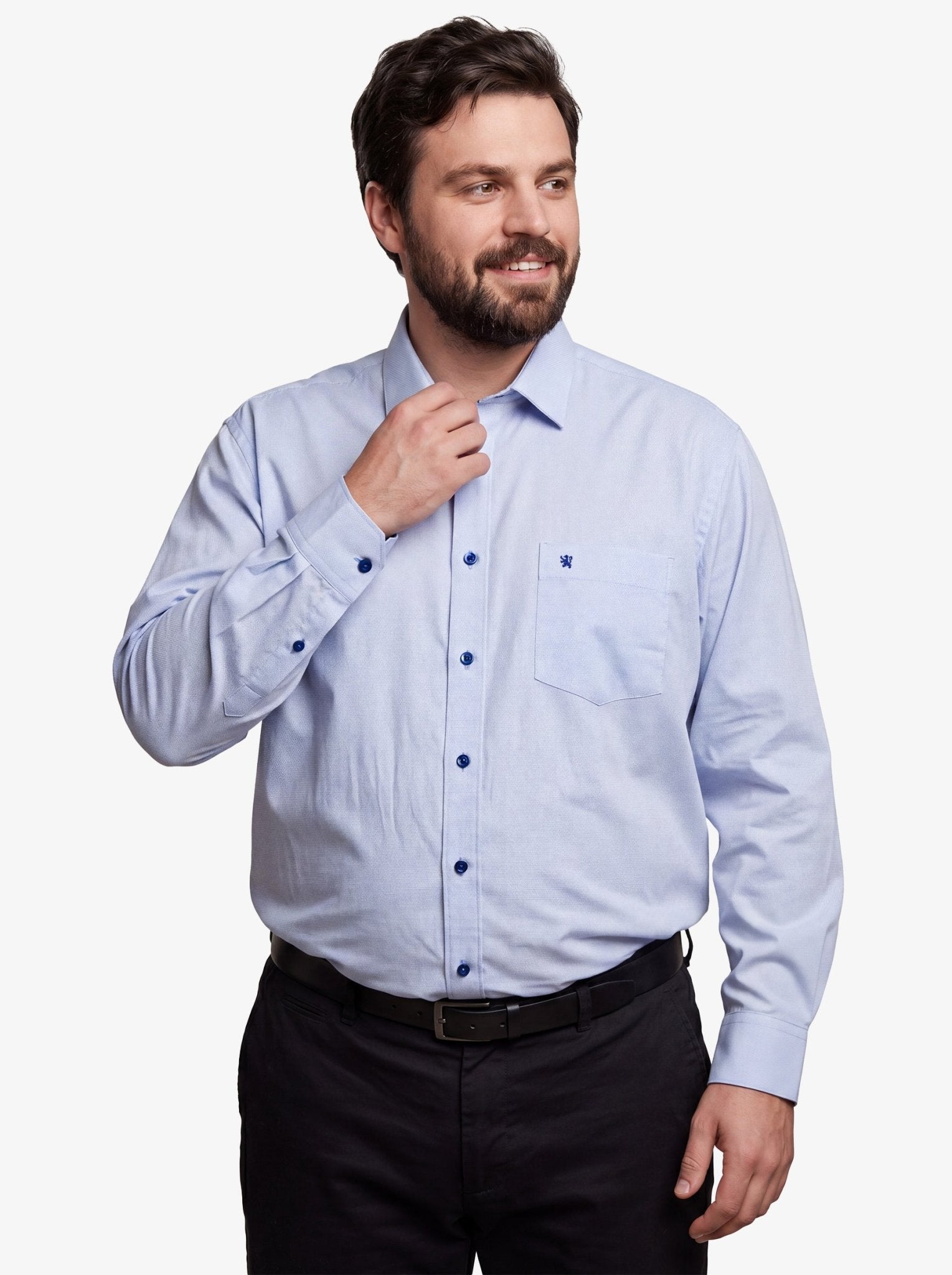 Manchester Camisa de Vestir Big & Tall Algodón-Poliéster - Manchester