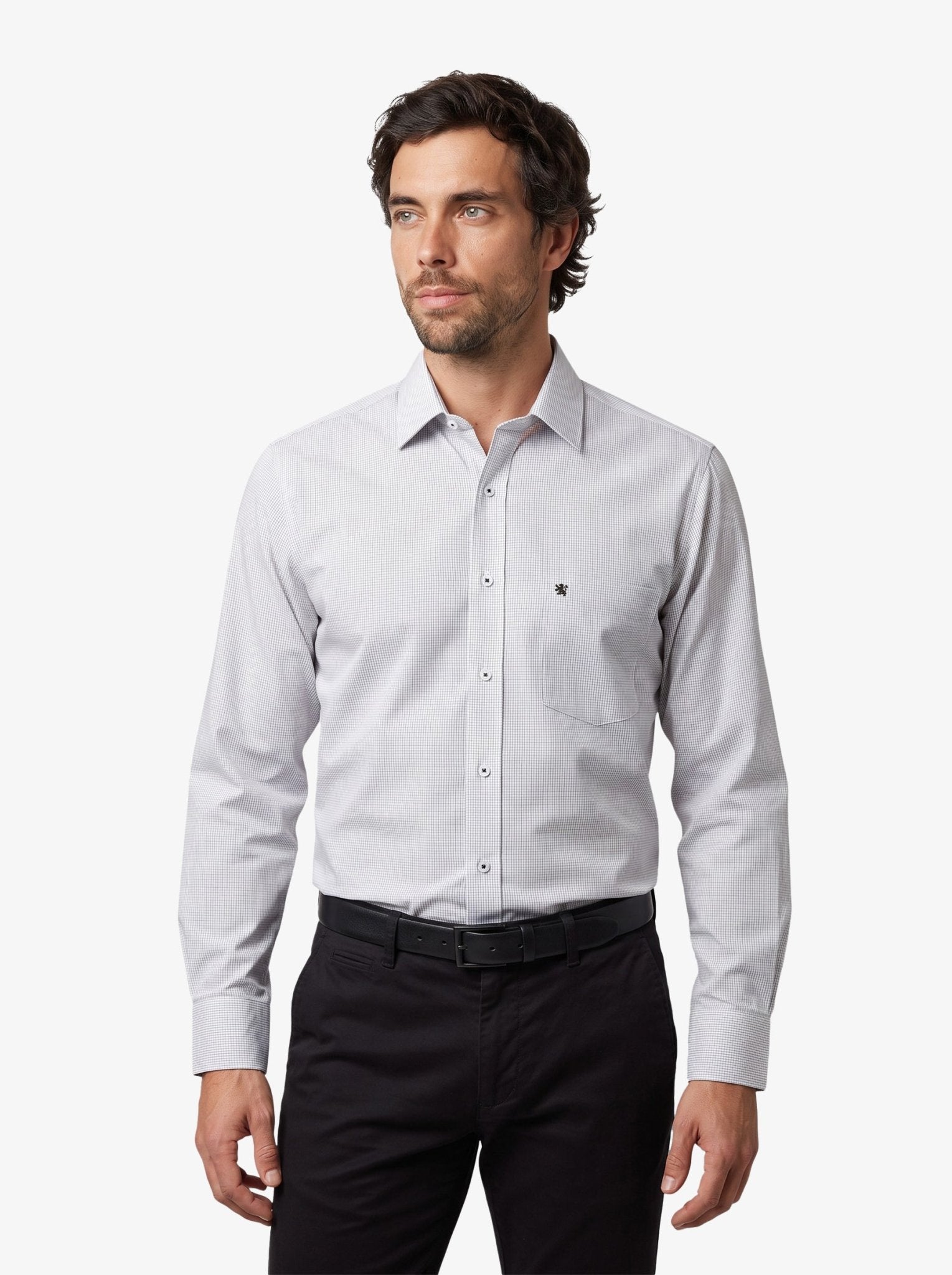 Manchester Camisa de Vestir Button Down Oculto - Manchester