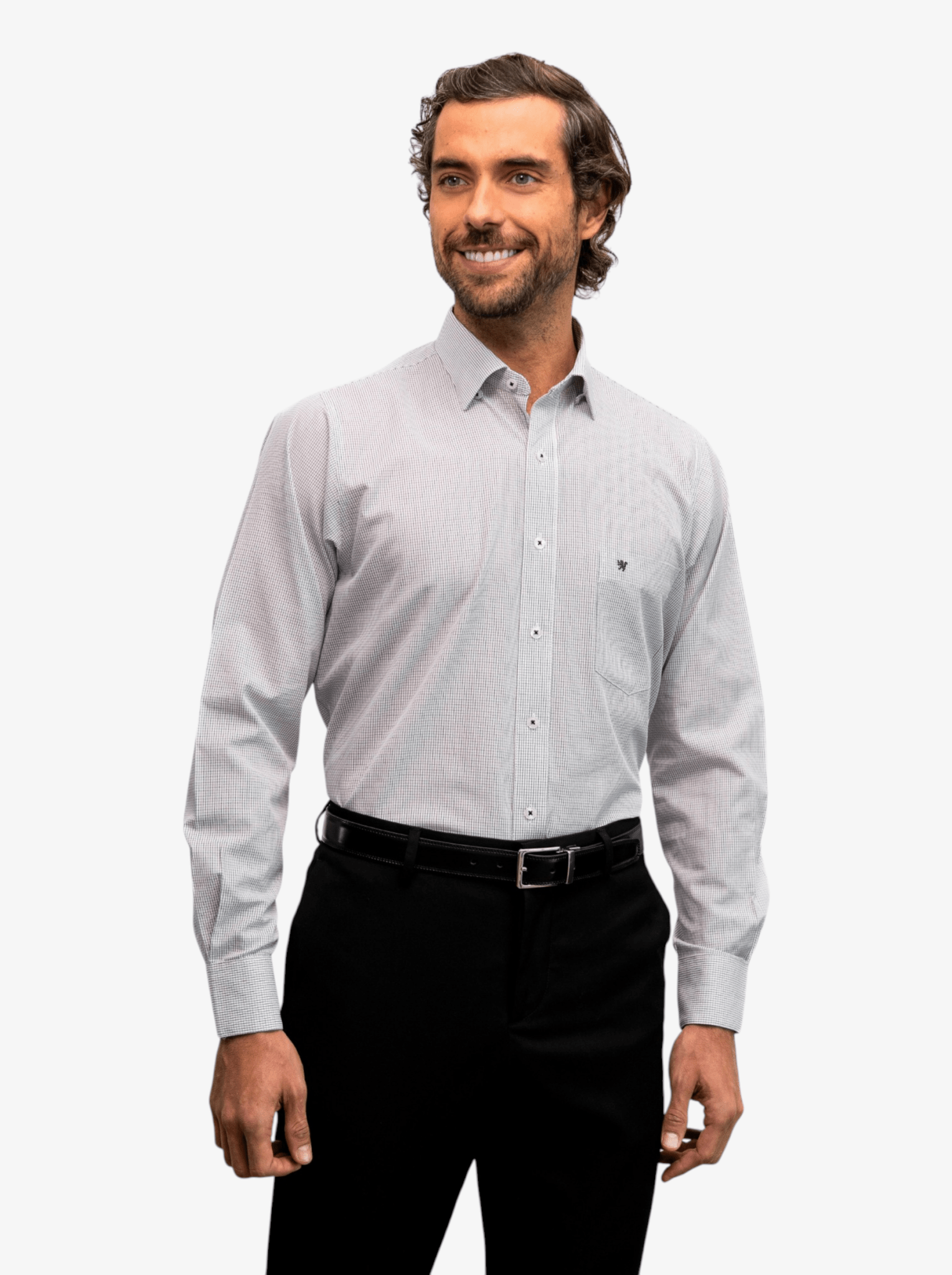 Manchester Camisa de Vestir Button Down Oculto - Manchester