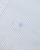 Manchester Camisa de Vestir Button Down Oculto Rayas Finas Elegante - Manchester