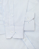 Manchester Camisa de Vestir Button Down Oculto Rayas Finas Elegante - Manchester