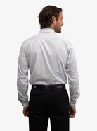 Manchester Camisa de Vestir Button Down Oculto Rayas Finas Elegante - Manchester