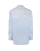 Manchester Camisa de Vestir Button Down Oculto Rayas Finas Elegante - Manchester