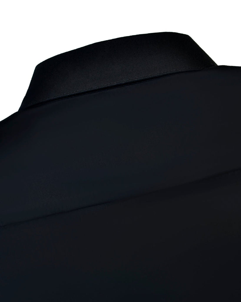 Manchester Camisa de Vestir con Cuello Ajustable y Puño Convertible de Algodón y Poliéster - Manchester