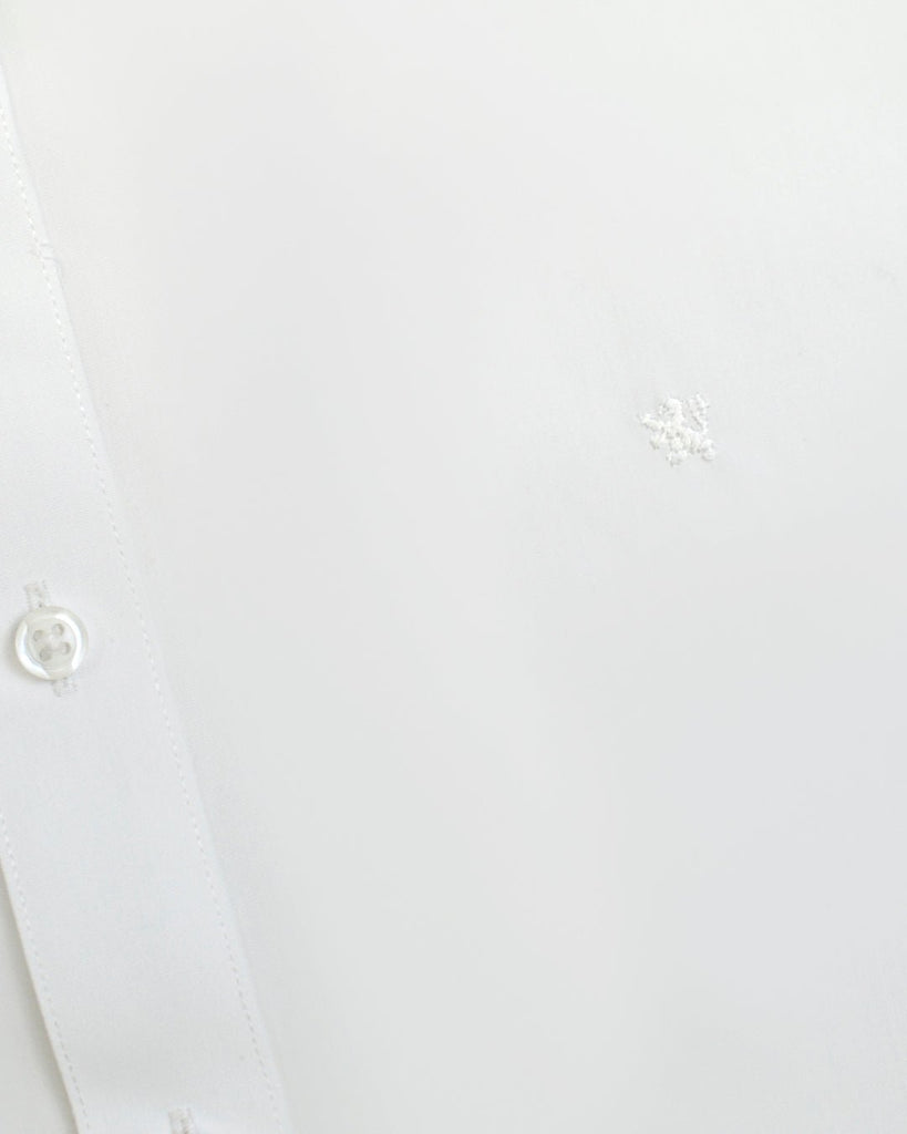 Manchester Camisa de Vestir con Cuello Ajustable y Puño Convertible de Algodón y Poliéster - Manchester