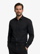 Manchester Camisa de Vestir con Cuello Ajustable y Puño Convertible de Algodón y Poliéster color blanco para hombre