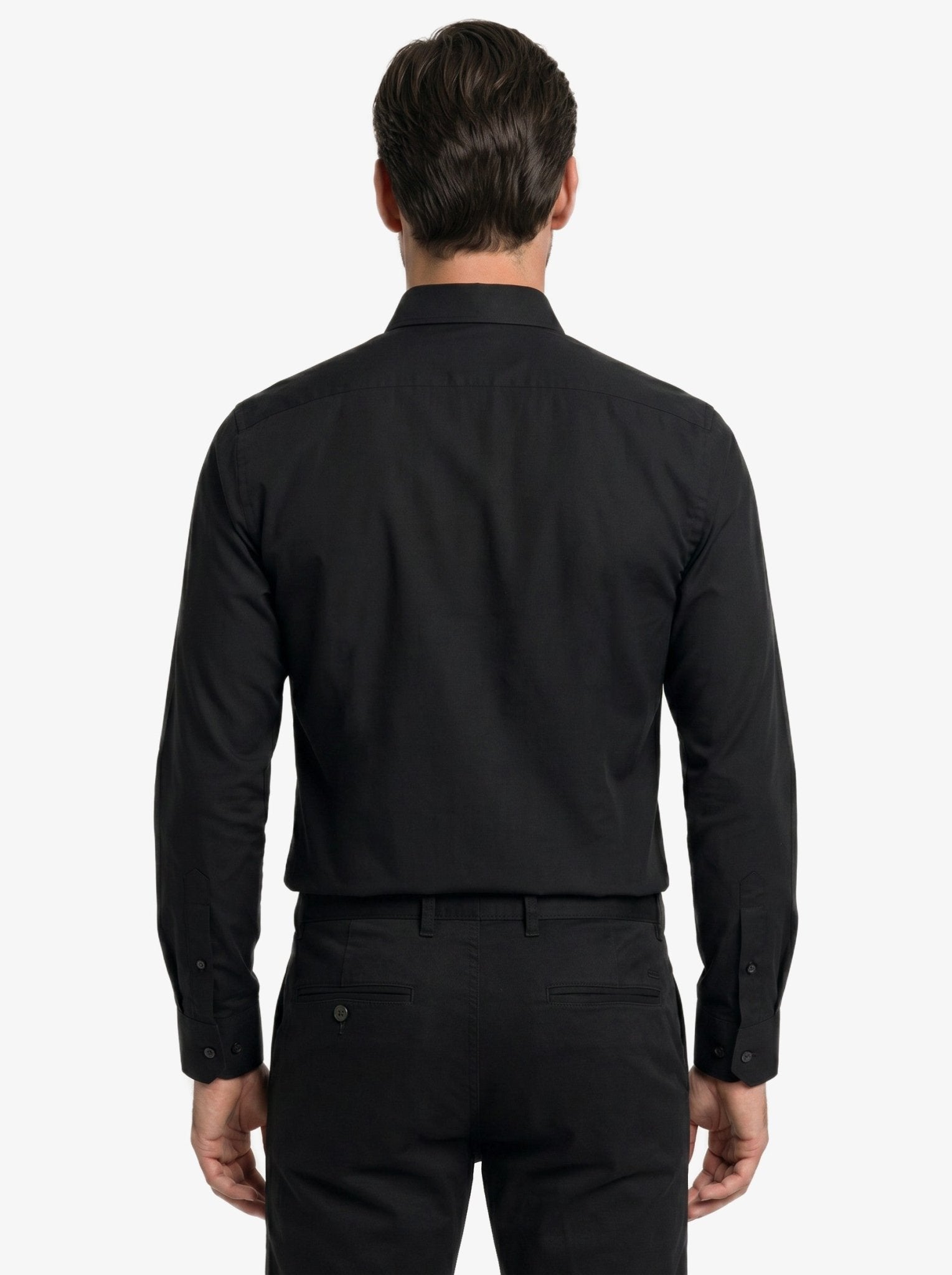 Manchester Camisa de Vestir con Cuello Ajustable y Puño Convertible de Algodón y Poliéster color blanco para hombre