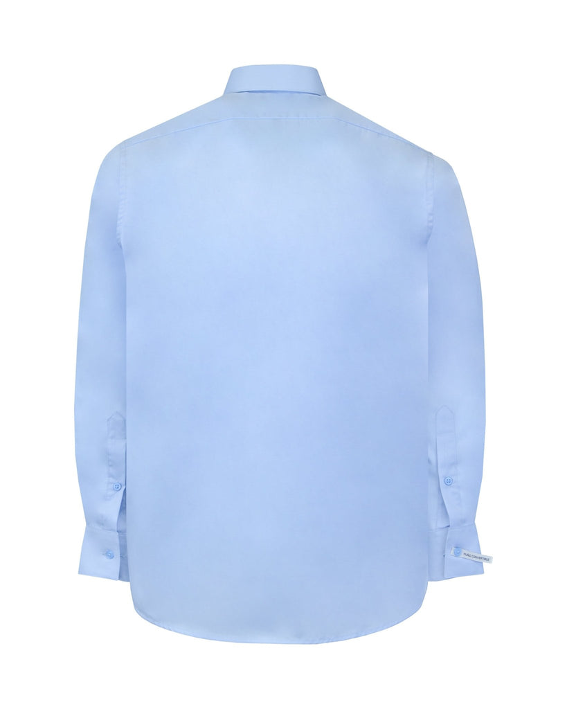 Manchester Camisa de Vestir con Cuello Ajustable y Puño Convertible de Algodón y Poliéster - Manchester