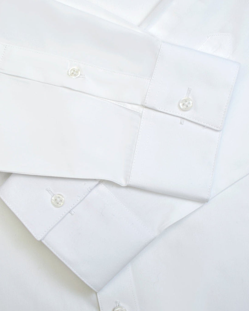 Manchester Camisa de Vestir con Cuello Ajustable y Puño Convertible de Algodón y Poliéster - Manchester