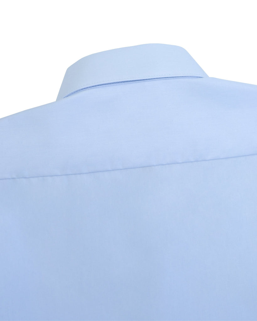 Manchester Camisa de Vestir con Cuello Ajustable y Puño Convertible de Algodón y Poliéster - Manchester