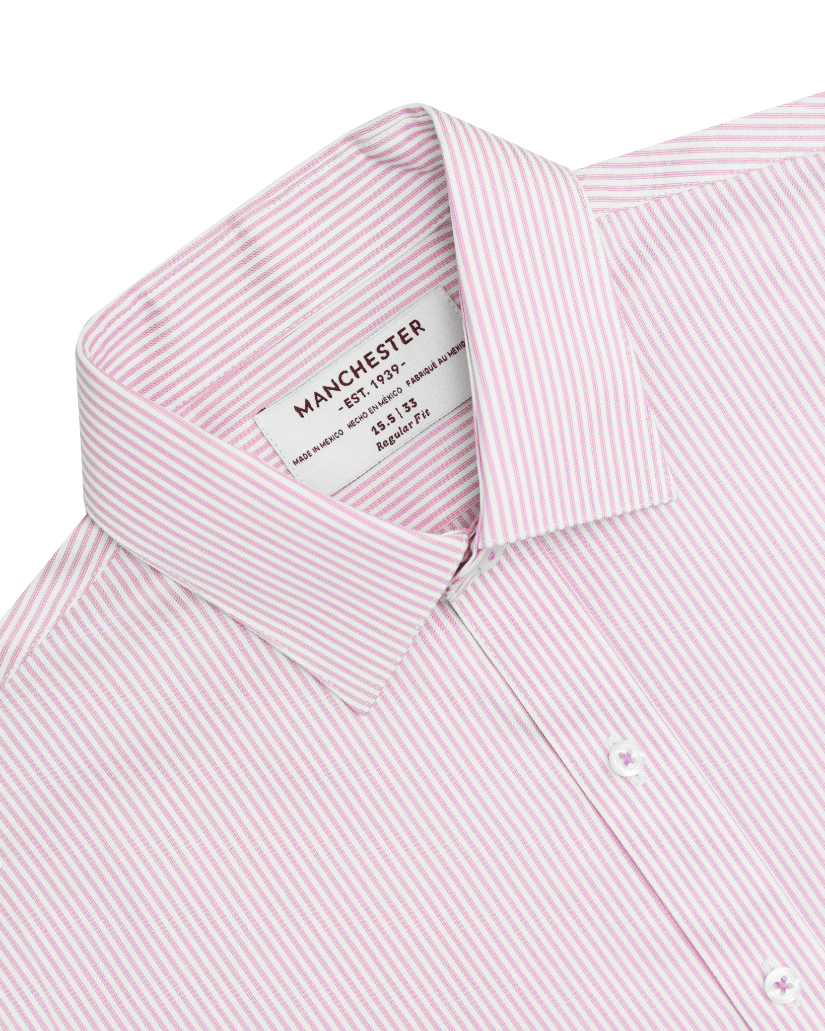 Manchester Camisa de Vestir con Cuello Extensible Oculto - Manchester