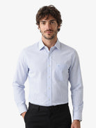 Manchester Camisa de Vestir con Cuello Extensible Oculto - Manchester