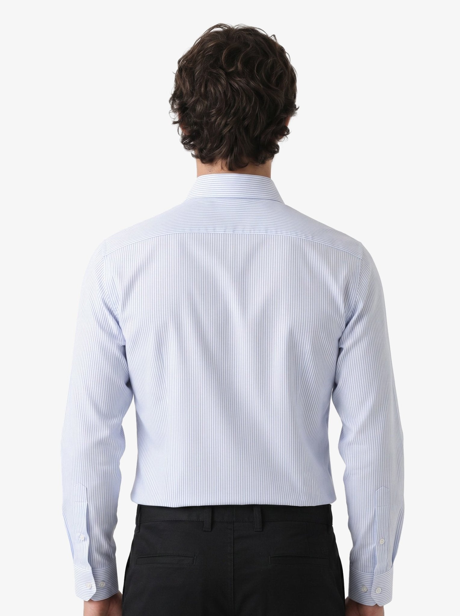 Manchester Camisa de Vestir con Cuello Extensible Oculto - Manchester