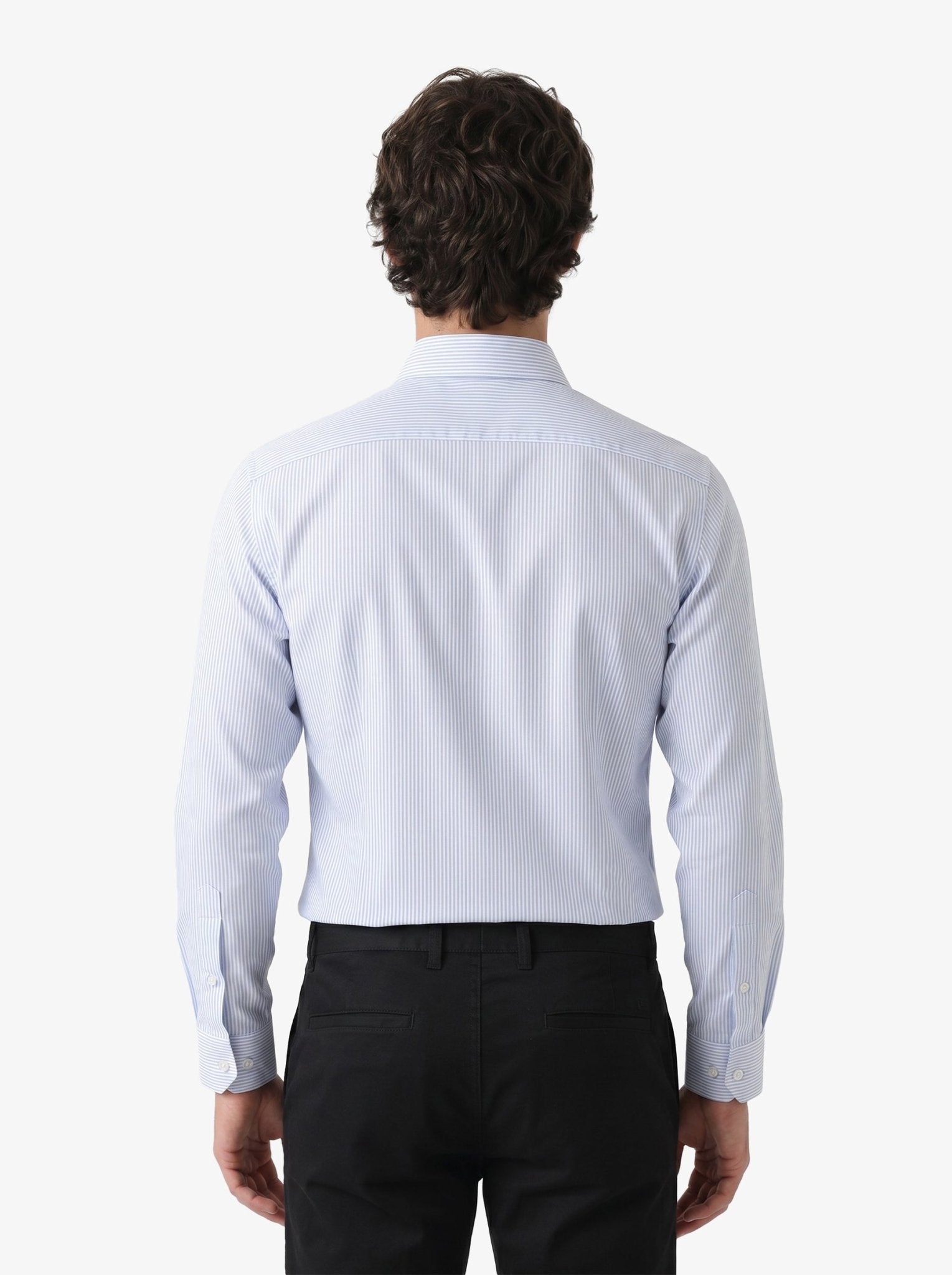 Manchester Camisa de Vestir con Cuello Extensible Oculto - Manchester