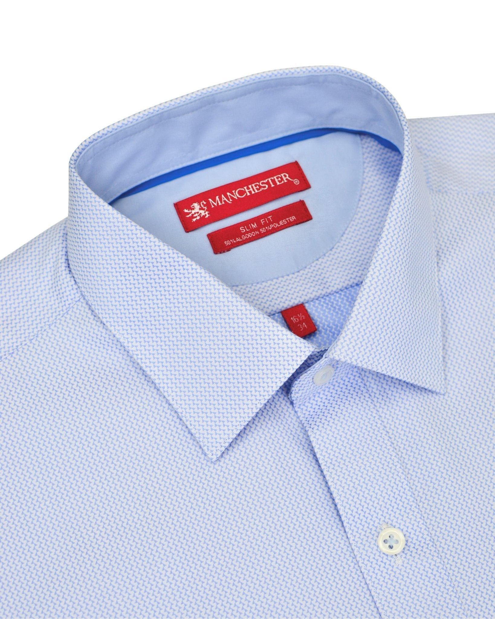 Manchester Camisa de Vestir Corte Slim Algodón - Poliéster - Manchester