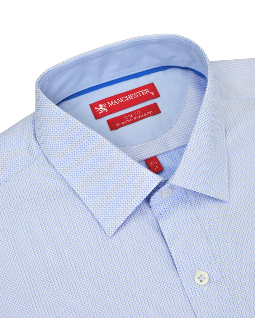 Manchester Camisa de Vestir Corte Slim Algodón - Poliéster - Manchester