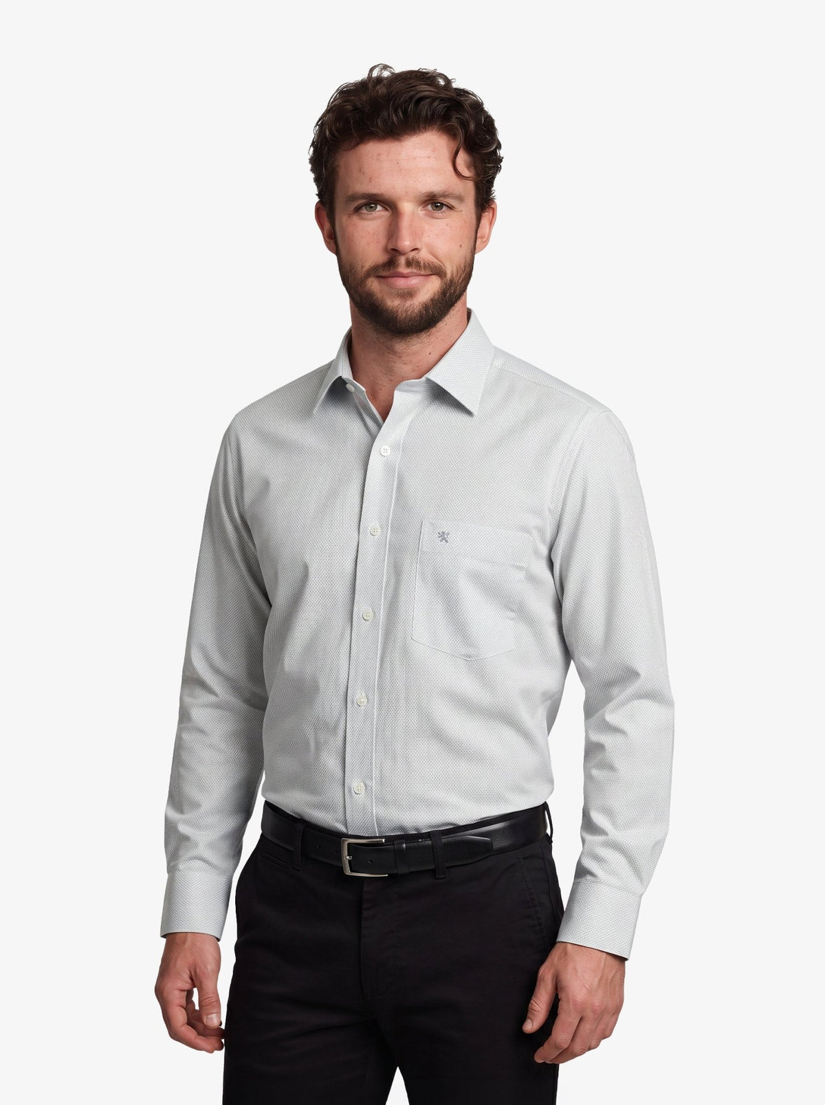 Manchester Camisa de Vestir Corte Slim Algodón-Poliéster - Manchester
