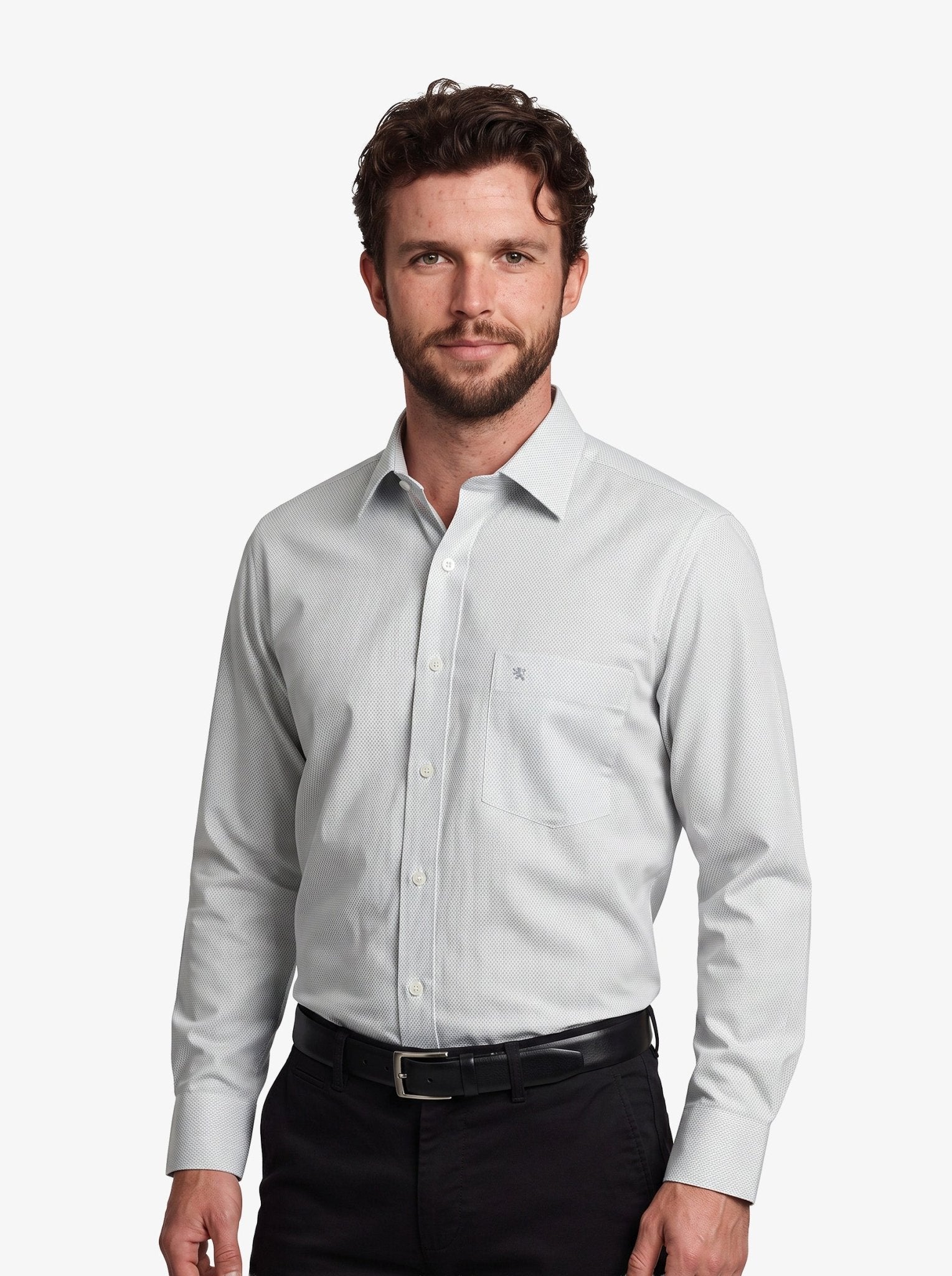 Manchester Camisa de Vestir Corte Slim Algodón-Poliéster - Manchester