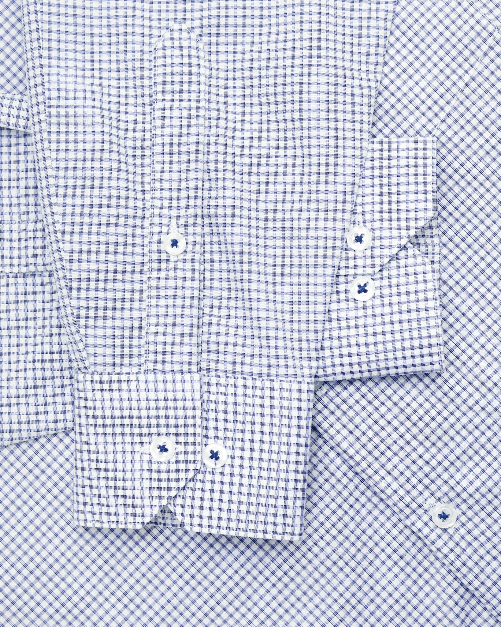 Manchester Camisa de Vestir Cuadrado Algodón - Poliéster - Manchester