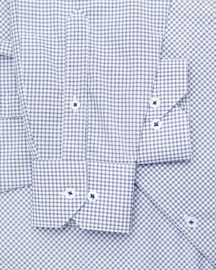 Manchester Camisa de Vestir Cuadrado Algodón - Poliéster - Manchester