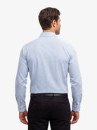 Manchester Camisa de Vestir Cuadros Textura Geométrica - Manchester