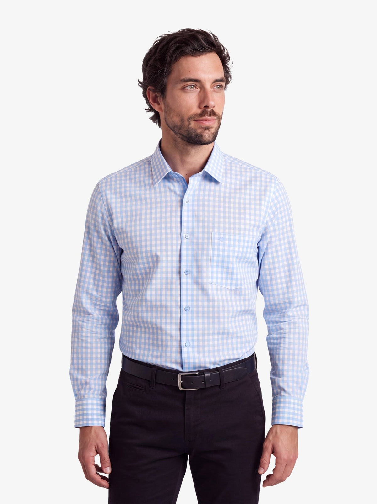 Manchester Camisa de Vestir Cuadros Tradicionales Slim Fit - Manchester