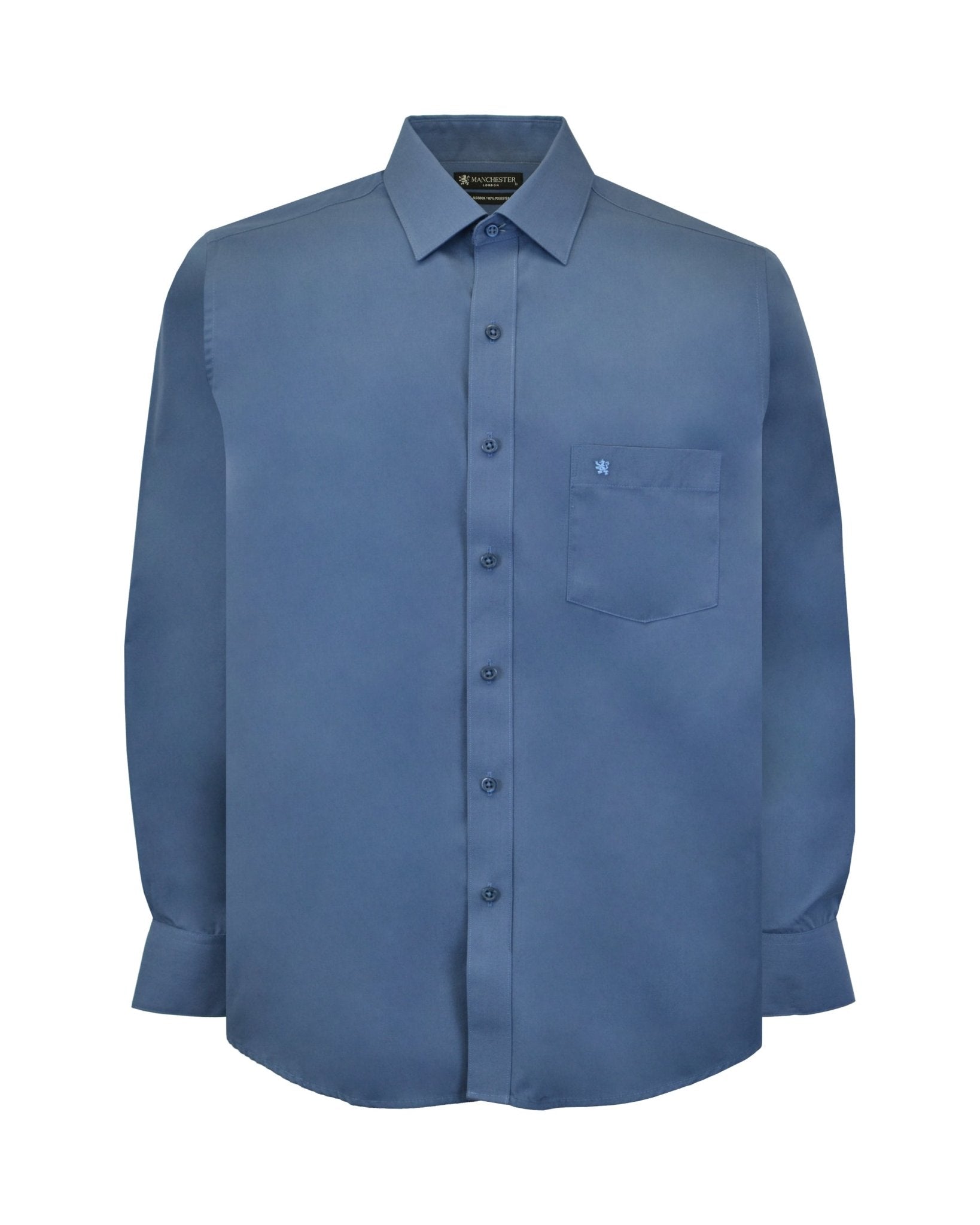 Manchester Camisa de Vestir Cuello Ajustable Algodón y Poliéster - Manchester