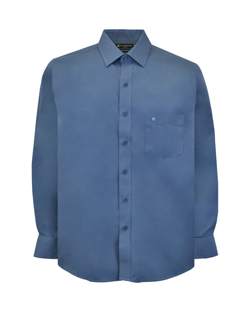 Manchester Camisa de Vestir Cuello Ajustable Algodón y Poliéster - Manchester