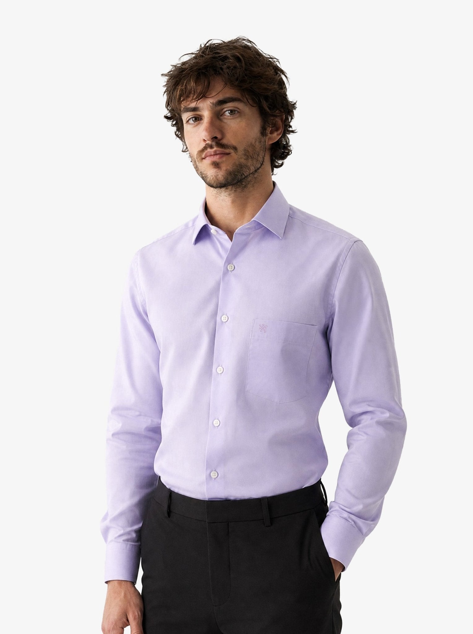 Manchester Camisa de Vestir Cuello Ajustable Algodón y Poliéster - Manchester