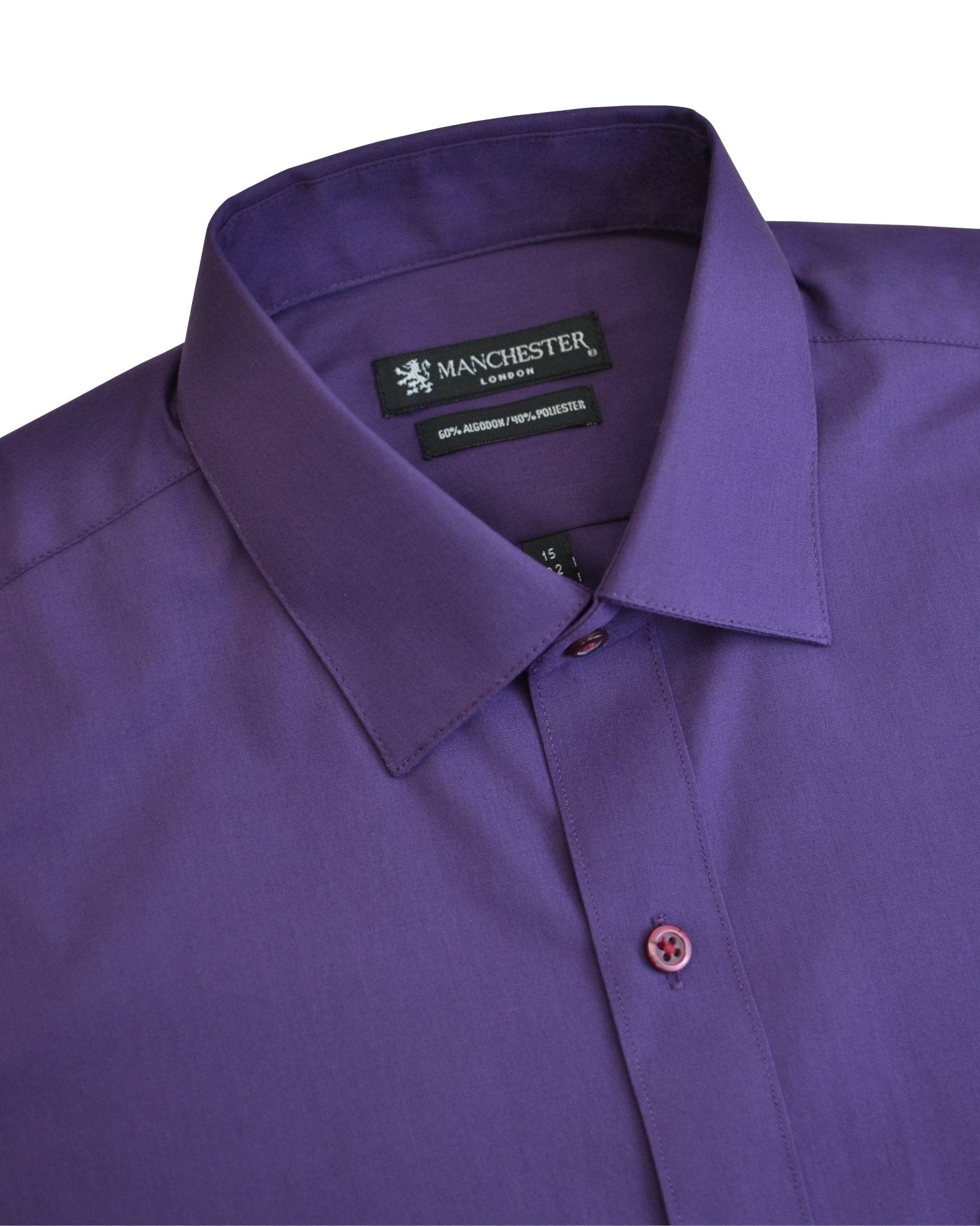 Manchester Camisa de Vestir Cuello Ajustable Algodón y Poliéster - Manchester