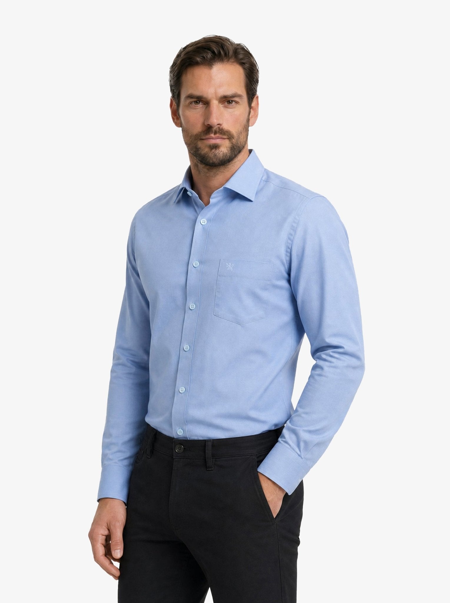 Manchester Camisa de Vestir Cuello Ajustable Algodón y Poliéster - Manchester