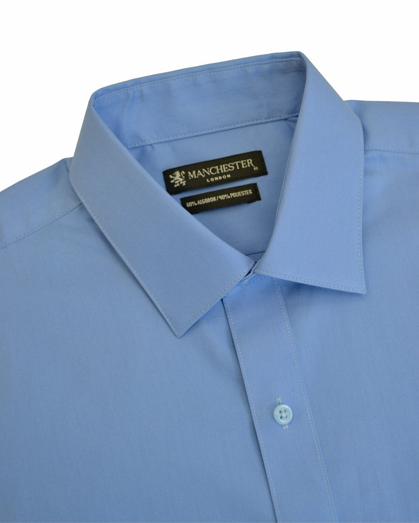Manchester Camisa de Vestir Cuello Ajustable Algodón y Poliéster - Manchester