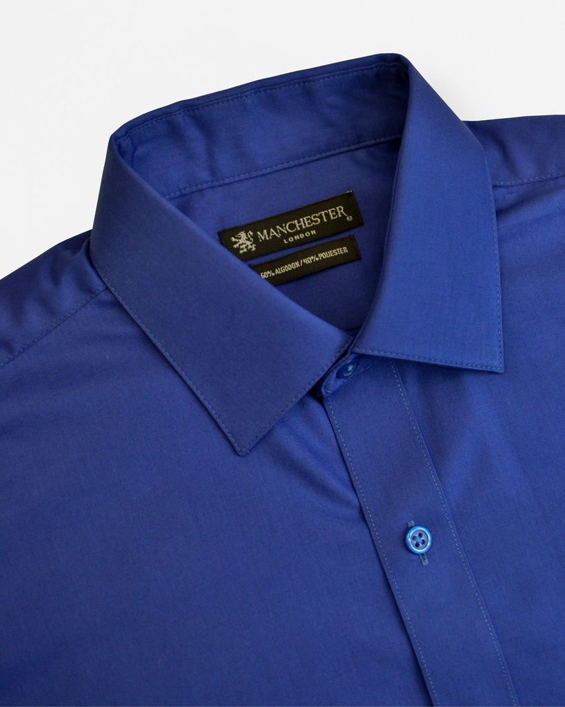 Manchester Camisa de Vestir Cuello Ajustable Algodón y Poliéster - Manchester