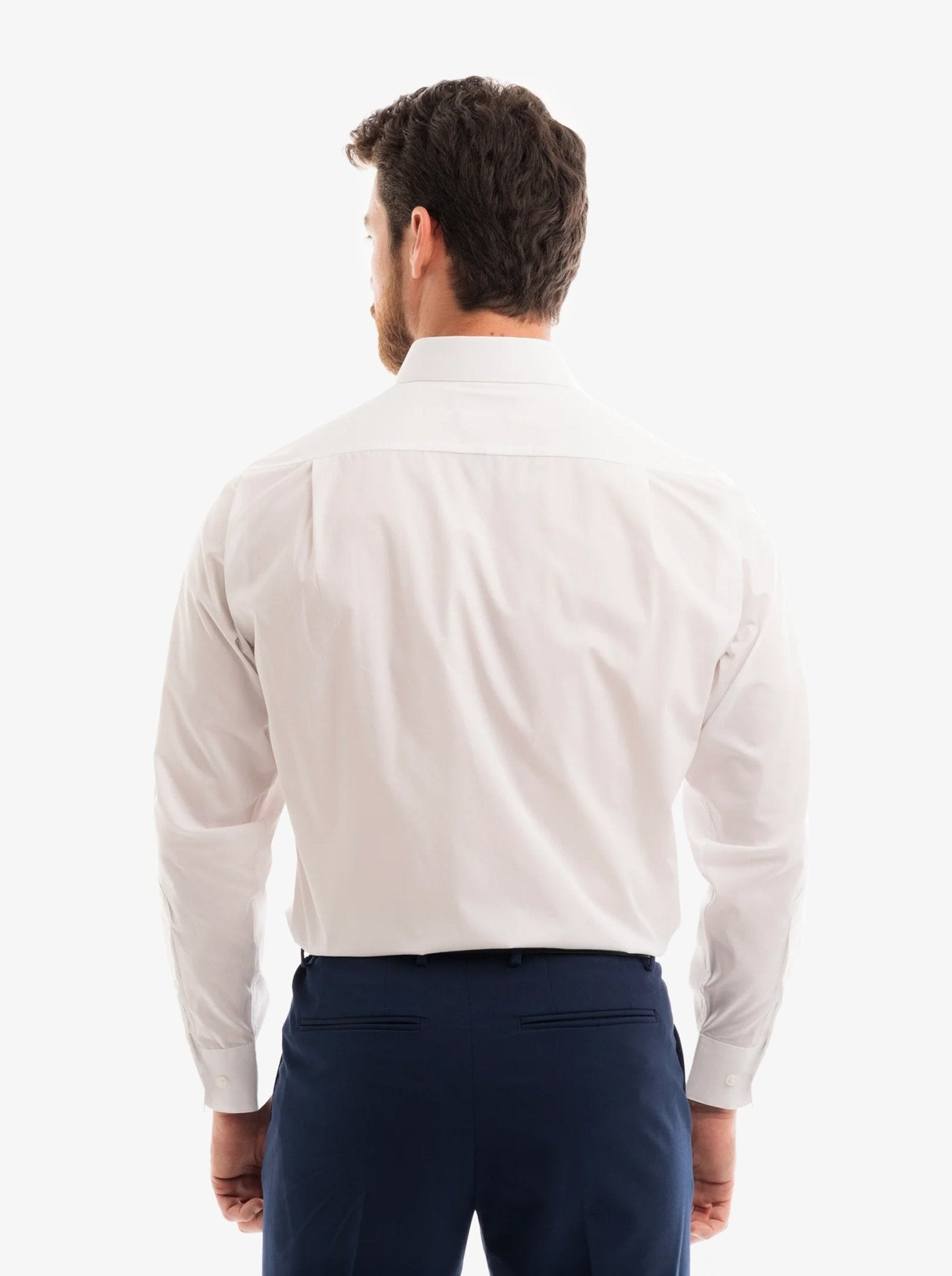 Manchester Camisa de Vestir - Cuello Ajustable con Bolsillo - Manchester