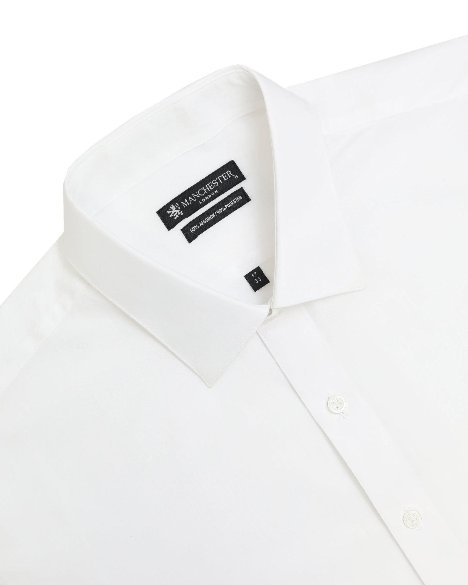 Manchester Camisa de Vestir - Cuello Ajustable con Bolsillo - Manchester