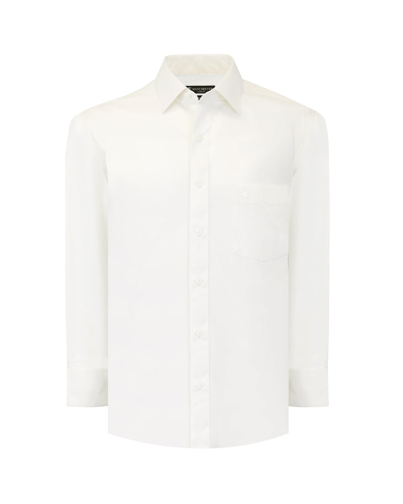 Manchester Camisa de Vestir - Cuello Ajustable con Bolsillo - Manchester