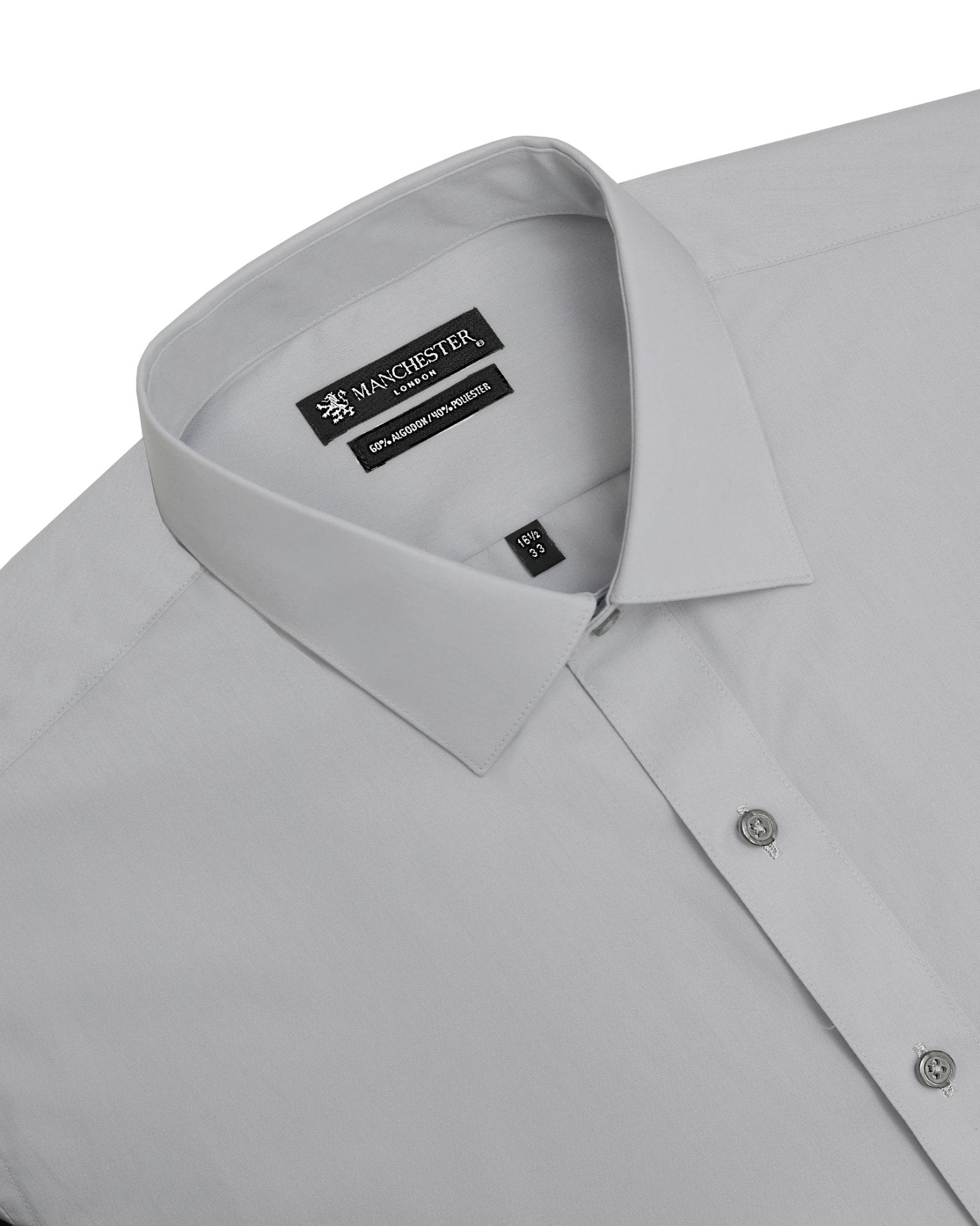 Manchester Camisa de Vestir - Cuello Ajustable con Bolsillo - Manchester