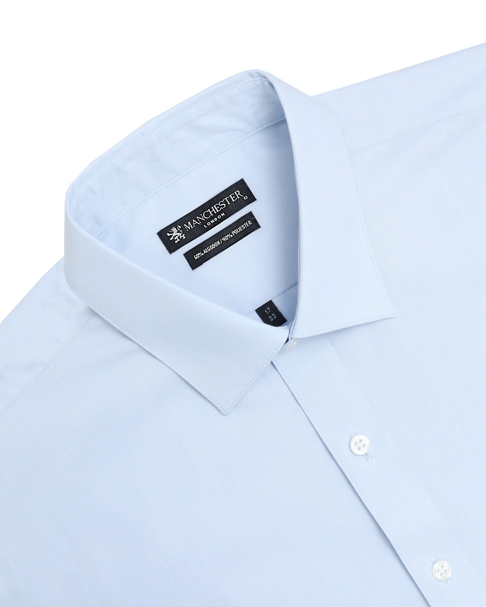 Manchester Camisa de Vestir - Cuello Ajustable con Bolsillo - Manchester