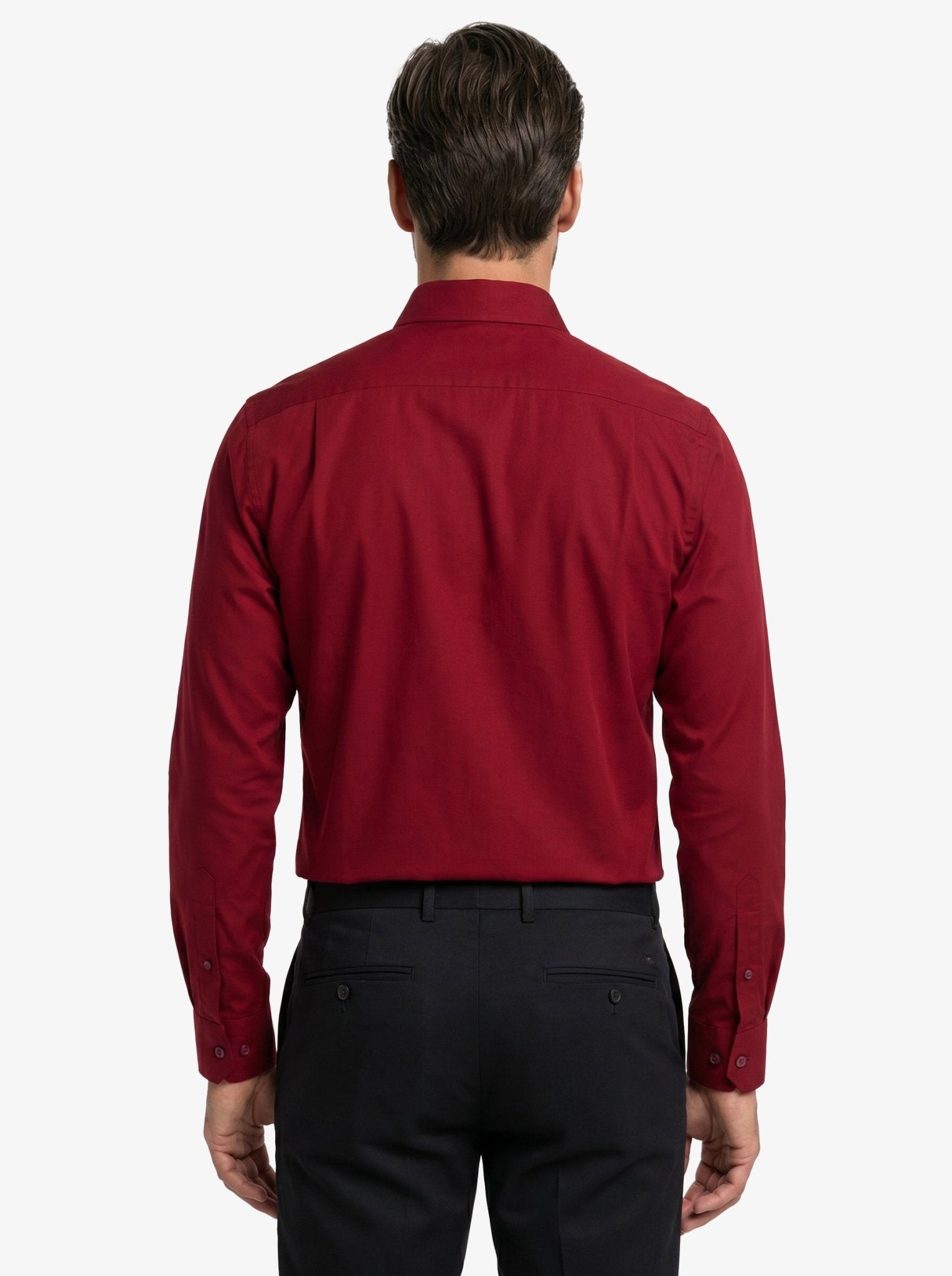 Manchester Camisa de Vestir - Cuello Ajustable con Bolsillo - Manchester