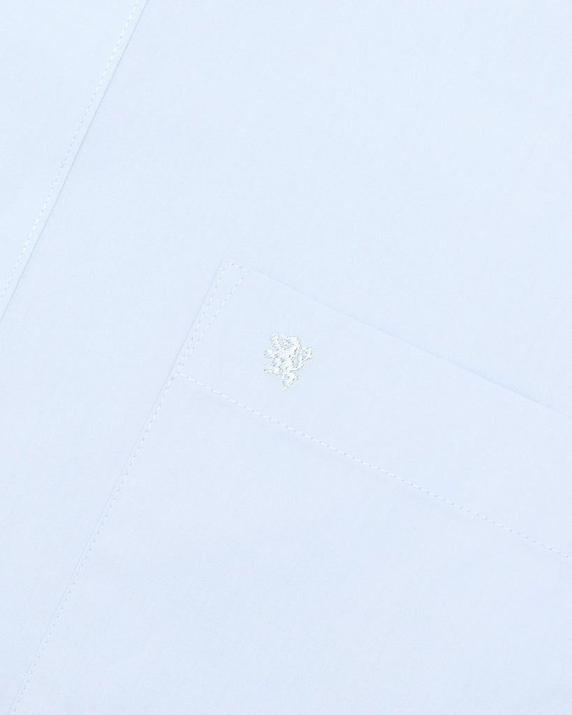 Manchester Camisa de Vestir - Cuello Ajustable con Bolsillo - Manchester